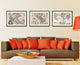 America Vintage Sepia Map Canvas Print, 16"x21"