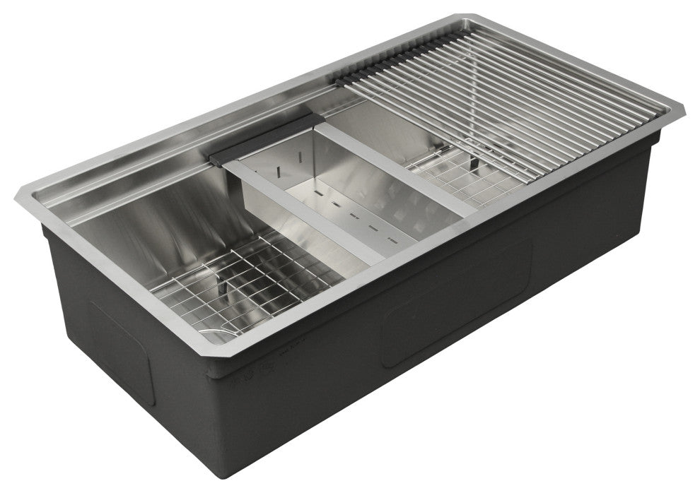 Nantucket Sinks' SR-PS-3220-OSD Prep-Station Kitchen Sink