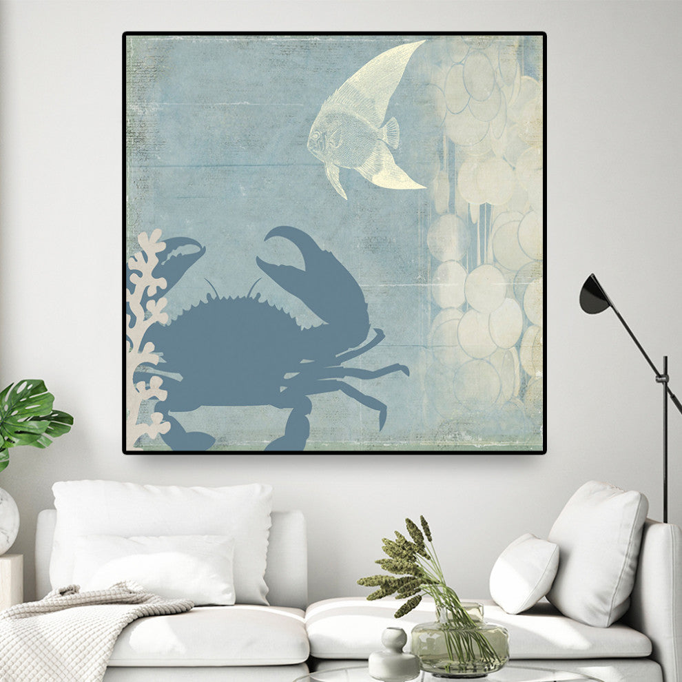 "Ocean Life II" Oversized Framed Canvas, 45" x 45"