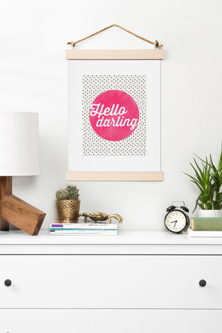 Deny Designs Allyson Johnson Hello Darling Dots Art Print