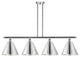 Ballston Cone Island Light, Polished Chrome, Polished Chrome