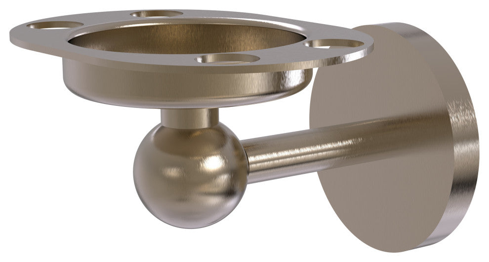 Skyline Toothbrush Holder With Twist Accents, Antique Pewter