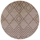 Ahgly Company Indoor Round Mid-Century Modern Area Rugs, 5' Round
