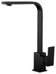 Deck Mounted Matte Black Single Handle Kitchen Faucet