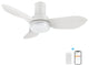 Carro 36" 3 Blade Flush Mount Ceiling Fan with Dimmable LED Light and Remote