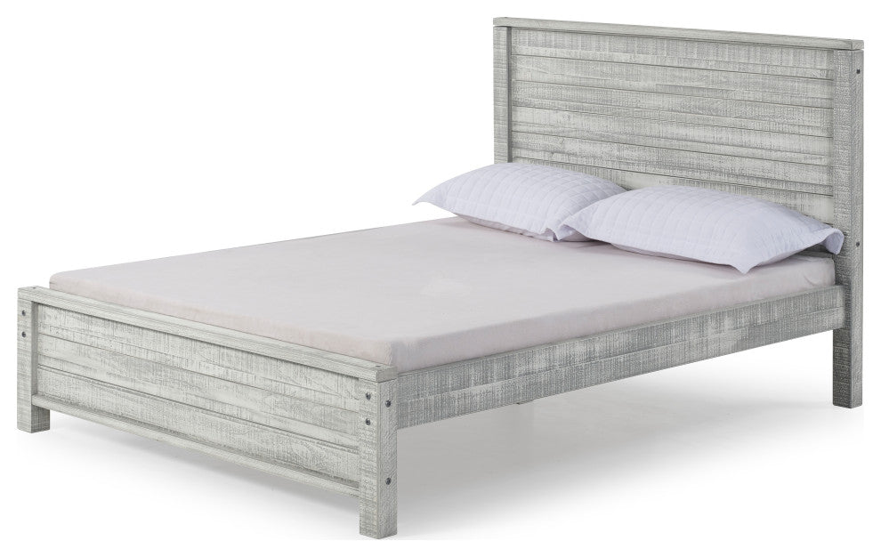Panel Full Bed, Gray