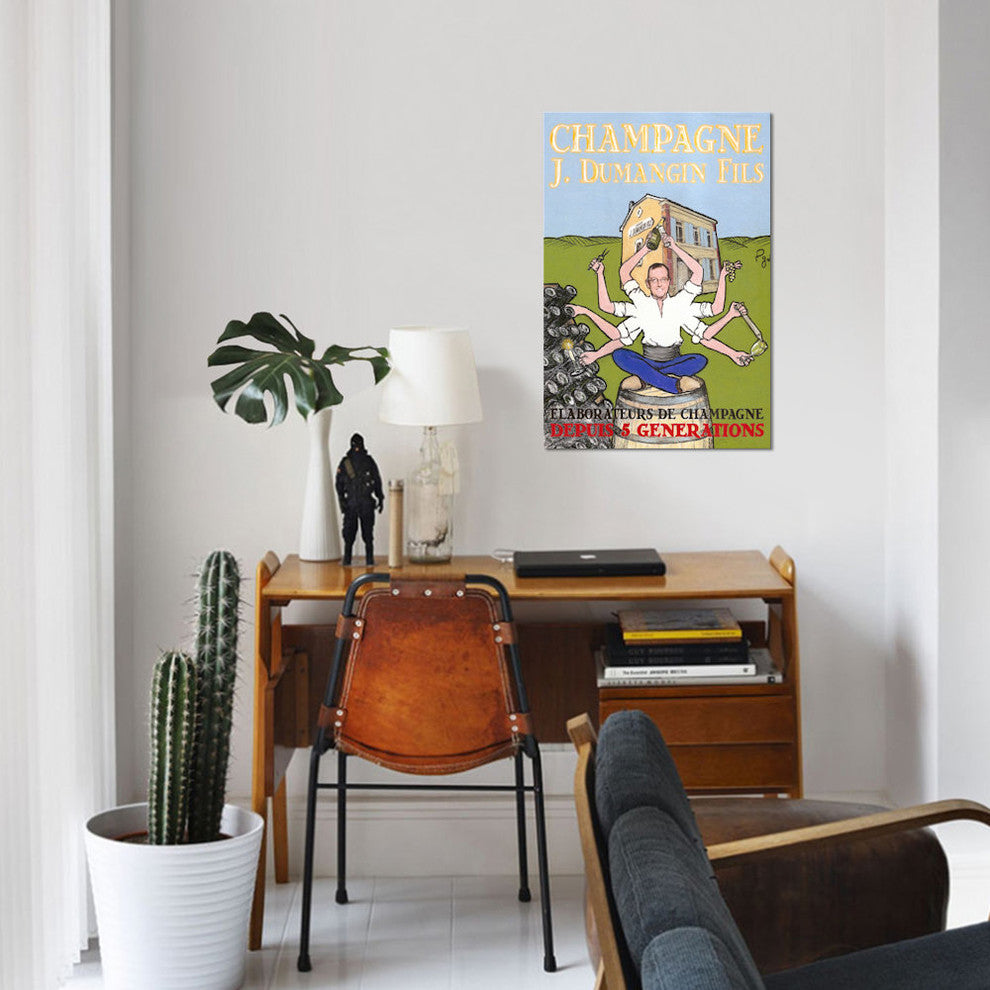 "Yogi" by Jean-Pierre Got, Canvas Print, 18"x12"