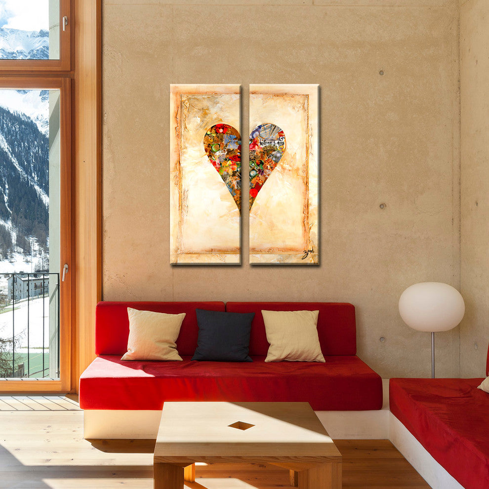 Heartwork "Newbella" 2-Piece Canvas Art Set, 40"x16"