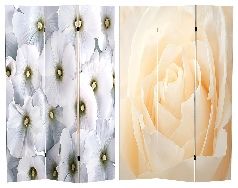 6' Tall Floral Double Sided Room Divider