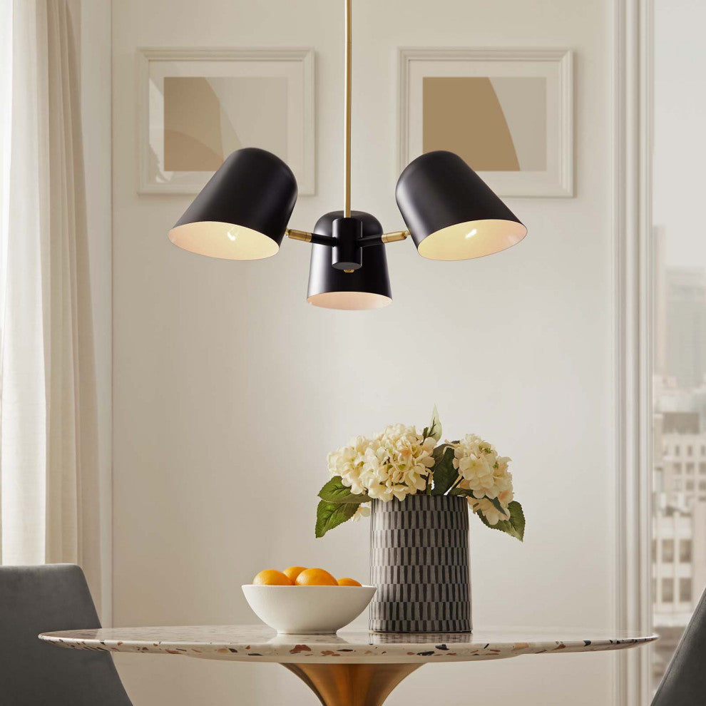 Briana 3-Light Pendant Light Black -5301