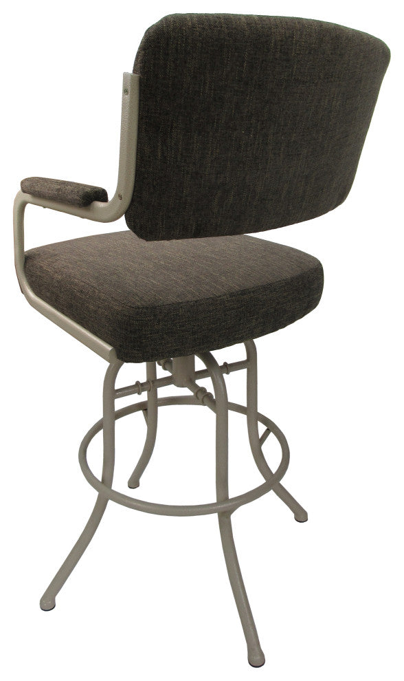 Swivel Tilt Metal Counter 26"/30" Bar Stool M-110, Sanora Brown Beige, 30"