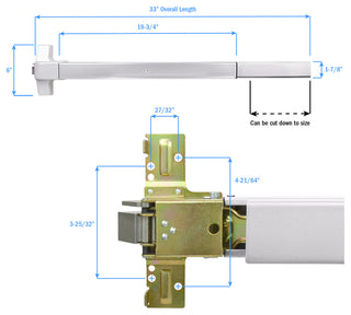 Nuk3y ED-5000 Series Panic Exit Device Grade 1