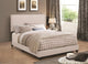 Modern Panel Twin Bed, Ivory