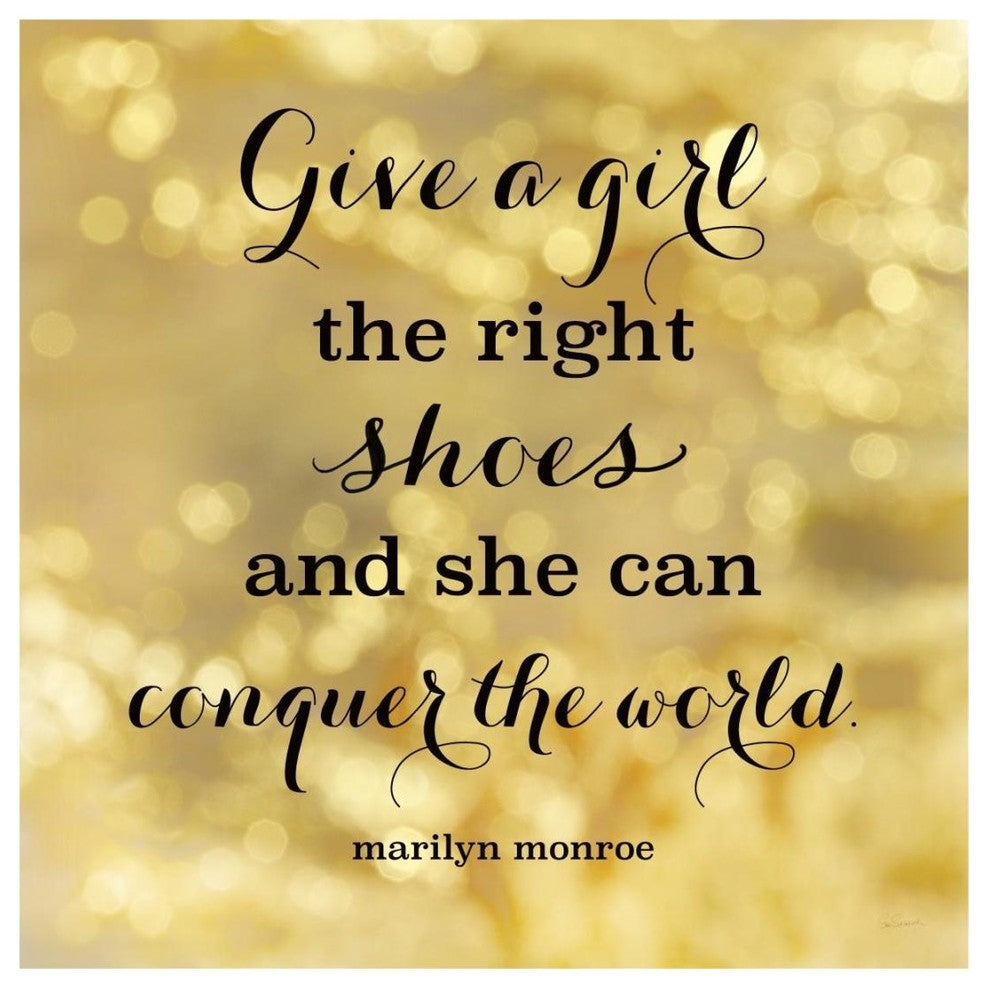 "Fashion Quotes IV" Digital Paper Print by Sue Schlabach, 20"x20"
