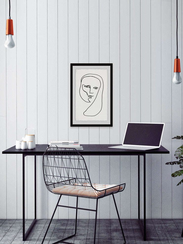 "Enigmatical" Framed Painting Print, 24"x36"