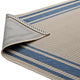 Area Rug Runner Floor Carpet, Indoor Outdoor, Rectangular, 9x12, Blue Beige