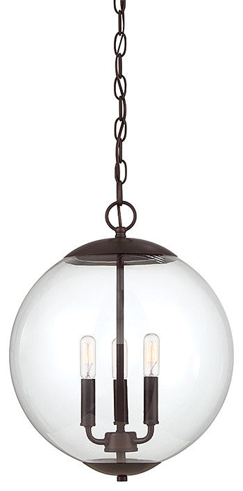 3-Light Pendant, Oil Rubbed Bronze