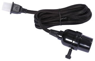Vickerman V15K117 E26 Black Socket Wire, 8' Cord