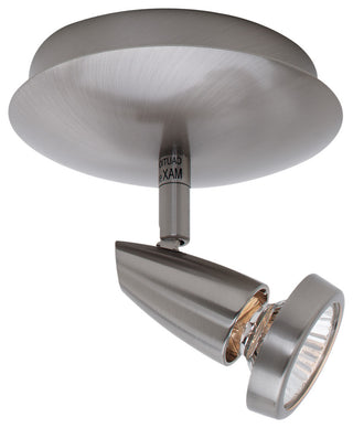 Mirage 1-Light Swivel Spot in Brushed Steel Finish