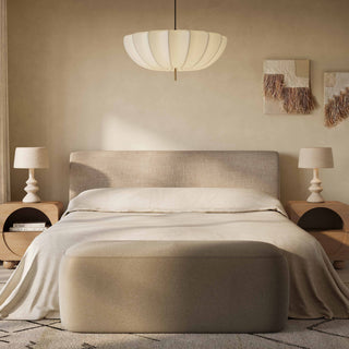 Isla Upholstered Bed, Taupe, King