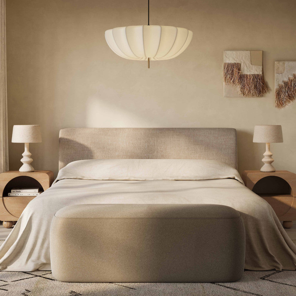 Isla Upholstered Bed, Taupe, King