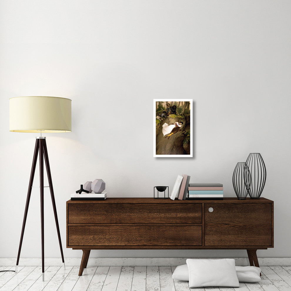 "Leap from the Rock" Paper Print by Julius Schnorr von Carolsfeld, 16"x24"