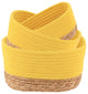 Cheerful Yellow Cotton Storage Baskets Organizer Padang Bins Stackable