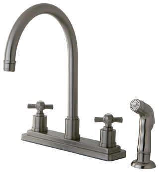 Kingston Brass Centerset Kitchen Faucet, Brushed Nickel