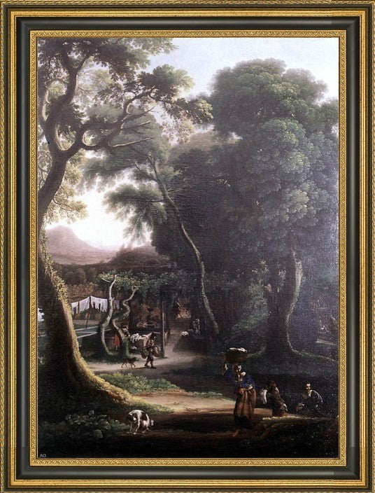 Angeluccio Rural Scene Framed Premium Canvas Print, 16"x24"
