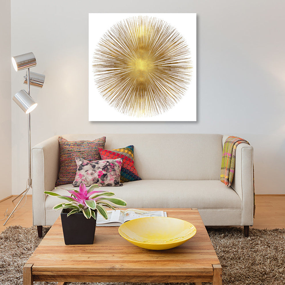 "Sunburst I" by Abby Young, Canvas Print, 37"x37"