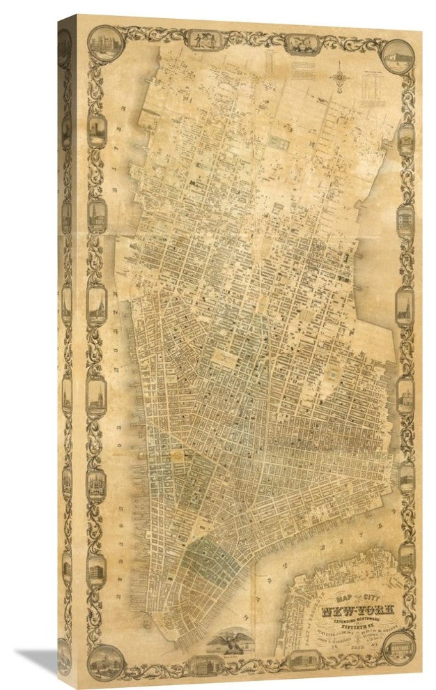 "City of New York Extending Northward to 50th St" Artwork