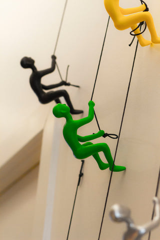 Climbing Man Wall Art, Green