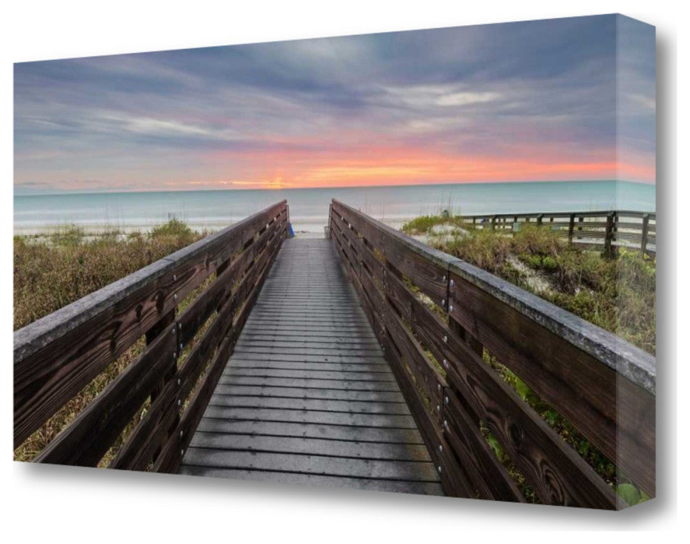Beach Entrance 4 Giclee Wrap Canvas Wall Art