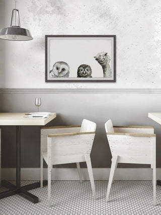 "The Big Eyes" Framed Painting Print, 18"x12"