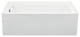 Integral Skirted Left-Hand Drain Whirlpool Bath Biscuit 59.5x32x19