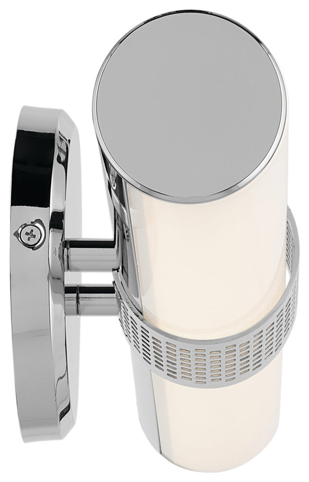 18" Bath Bar Small LED With White Glass