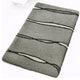Gray Bathroom Rugs, Flow, Extra Large