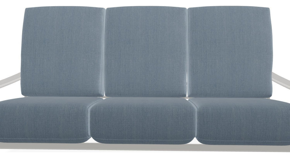 St. Catherine Deep Seat 3-Seat Outdoor Sofa, Canvas Haze/Snow