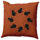 20"x20" Spider Wreath Decorative Throw Pillow, Sienna