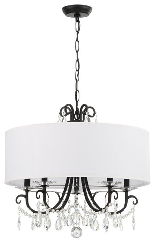 Othello 5 Light Matte Black Chandelier