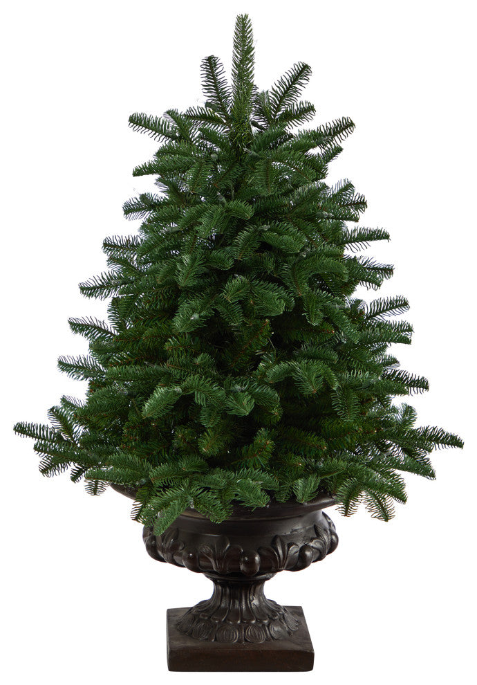 3.5' South Carolina Spruce Faux Xmas Tree W/Light & 458 Bendable Branches