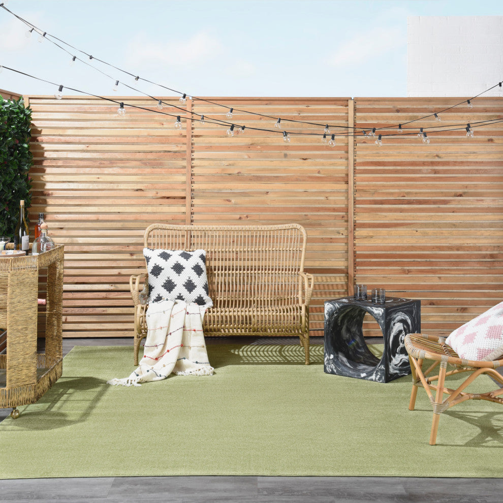 Nourison Essentials 9' x Square Green Outdoor Area Rug