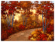 "Golden Birch" Digital Paper Print by Diane Romanello, 38"x24"