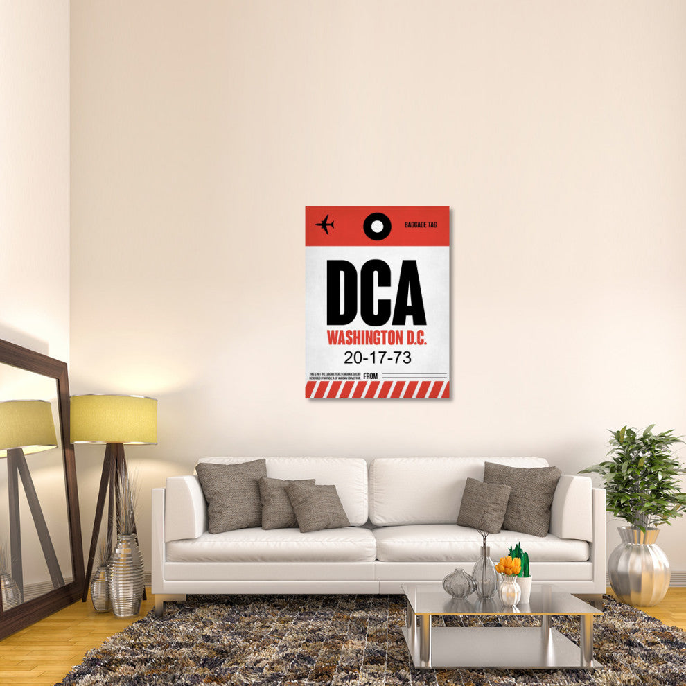 "DCA Washington Luggage Tag 1" Fine Art Print