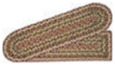 Olive/Burgundy/Gray Rectangle Stair Tread, 27"x8.25"