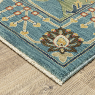 Fabienne Floral Indoor Area Rug, Blue, 3'3"x5'