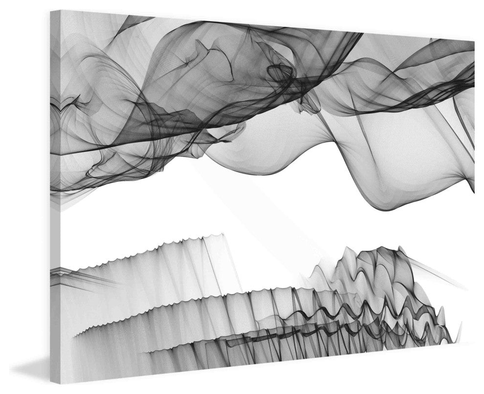 "Abstract Black and White 17-19-50" Print on Canvas by Irena Orlov