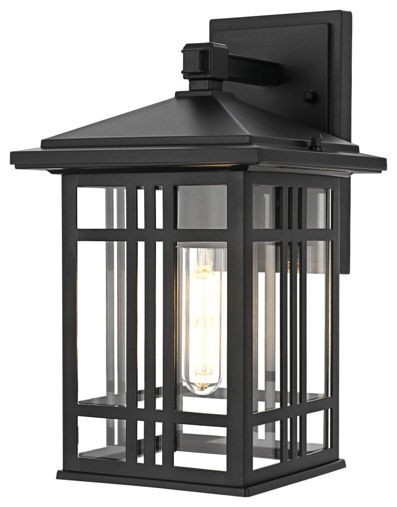 Home Living 13" Outdoor Wall sconce, Black
