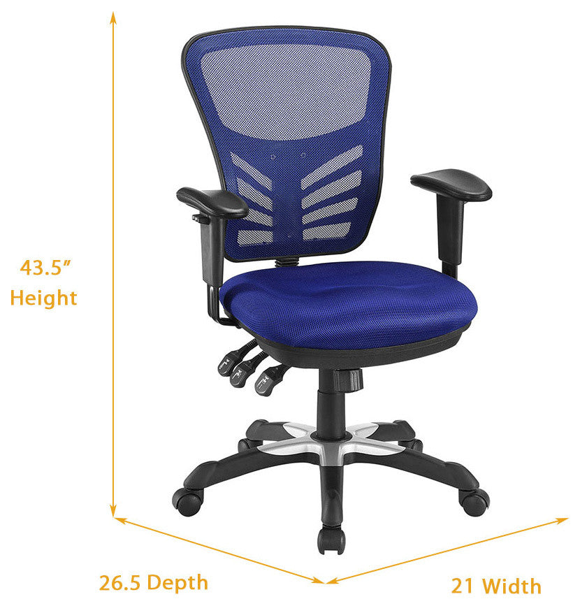 Cool Office Desk Chair, "Summit", Blue