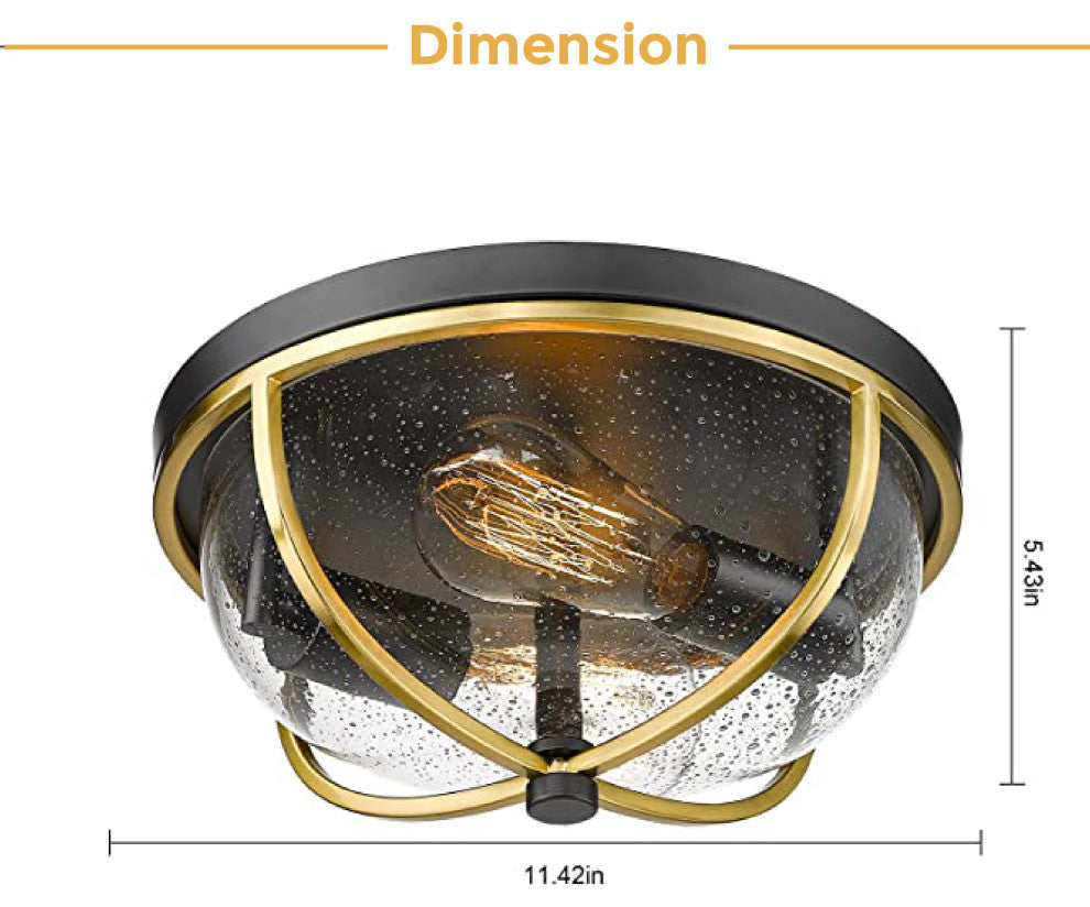 gold Glass flush ceiling light Modern outdoor light fixtures ceiling light